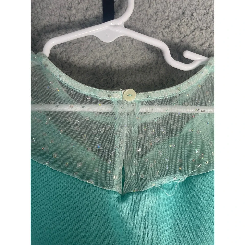 Disney Princess Tiana Costume Dress Girls 6/6X Green Princess and the Frog